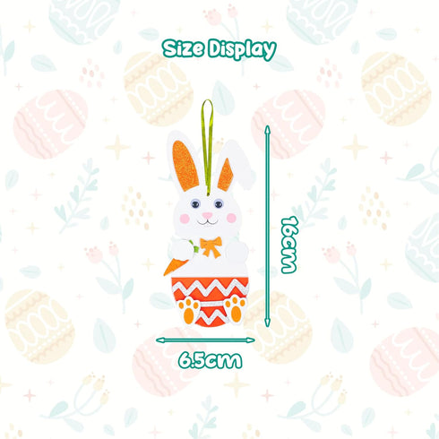24 Pack Fennoral Easter Bunny Craft for Kids Make You Own Easter Rabbit Foam Stickers Ornament DIY Easter Arts