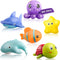 Hely Cancy Infant Bath Toys for 18 Months - No Hole Animal Bathtub Toys for Baby Bath Tub