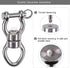 SELEWARE Silent Bearing Swing Swivel, 360 Rotational Device for Tree Swing, Hammock Chair, 1200LB Capacity