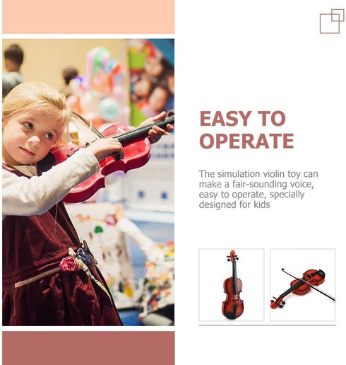 VICASKY Simulated Violin for Beginners, Educational Toddler Plastic Puzzle Plaything