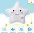 13.8" DearSun Light Up Twinkle Star Pillow, LED Star Plush Pillow with Colorful Night Lights, Soft Glowing Stuffed Star