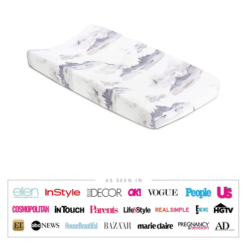 300 Count, (32" 16"), Oilo Changing Pad Cover, Breathable Turkish Cotton Fitted Jersey, Thread Machine Washable, Fits