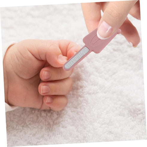 Set Abaodam Newborn Nail Clipper Grooming Kit Scissors Nail File Boy Girl Care Tools for Boy Girl Pink
