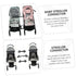 LOLIPPYY 3pcs Adjustable Twin Stroller Connectors for Newborn Strollers Lightweight and Accessories for Easy