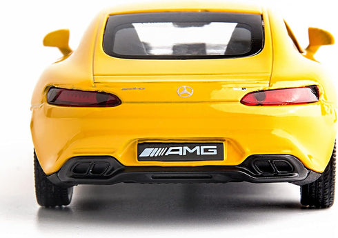 1:36 Scale Diecasting Alloy Car Model Mercedes-Benz AMG GTS, Pull Back Vehicles Toy for Kids Gift (Yellow)