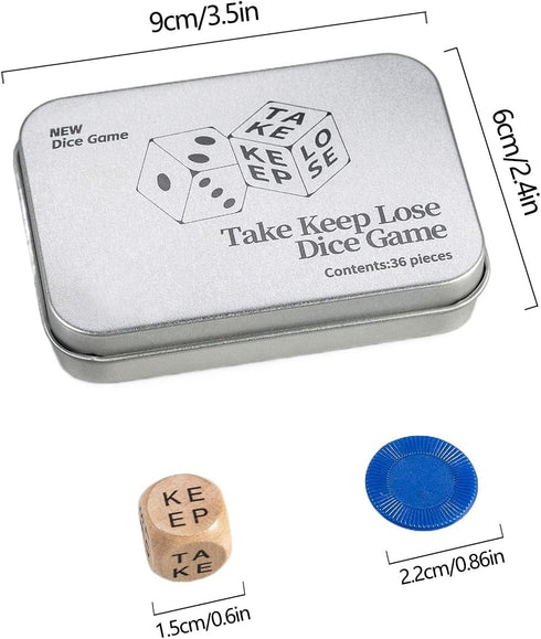 Ammwgnnep Set Dice Game | Party Board Games for Teens & Adults | Family-Friendly Table Games for Travel, Restaurants