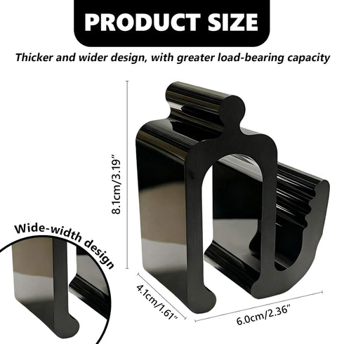 30kg (2PCS) Universal Wagon Accessories, Upgraded Side Hooks with Load Capacity - Sturdy Stroller Hooks & Space-Saving