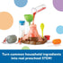 Learning Resources 13-Piece Fizzy Volcano Science Kit, Preschool STEM Toys for Kids Ages 4+, Science Experiments