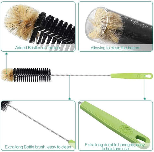 16in Bendable Bottle Brush, Long Handle Bottle Cleaning Brush for Cleaning Narrow Neck Bottles, Baby Bottles, Flask