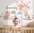 Mamarons Pink Bunny Nursery Wall Decals-Baby Girl Room Rabbit Wall Decor, Animal Stickers for Kids Playroom, Toddler