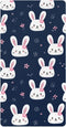 Mazeann Rabbit Face Easter Mini Crib Sheets Soft Fitted Cotton Baby Playard Sheets