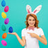 Chochkees 3" Inch (50-Pack) Fillable Easter Eggs with Hinge Bulk Colorful Bright Plastic Easter Eggs, Perfect