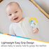 Nuby Cloud Teether with Sun and Silicone Rain Links, 3+ Months