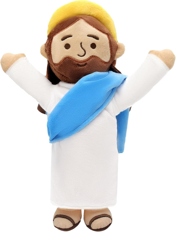Yelakey 13" Jesus Plush Brown Jesus Stuffed Doll Christian Plushie Doll for