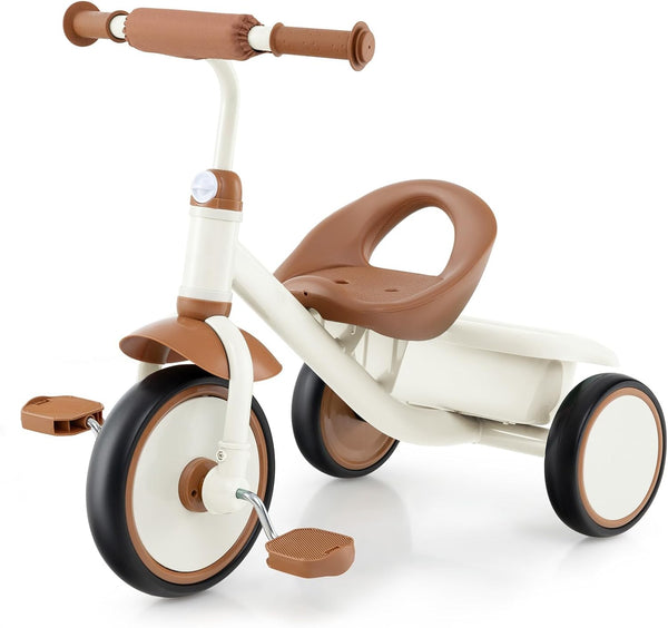 HONEY JOY Tricycle, Kids Trike 3 Wheel Bike with Adjustable Seat, Removable