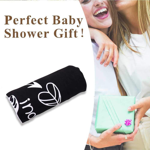 Car Seat Covers for Babies, No Touching Sign Canopy, Multiuse Nursing Covers for Newborns, Black