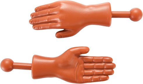 DR DINGUS Tiny Hands (1 Pair, Dark Tone) - Mini Puppet Toy Hands for TikTok Videos & Family Fun