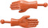 DR DINGUS Tiny Hands (1 Pair, Dark Tone) - Mini Puppet Toy Hands for TikTok Videos & Family Fun