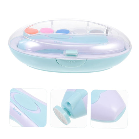 Trimmer Set 3-in-1 YARNOW Electric Nail for Boys and Girls Baby Nail Polisher Safety Guard Rechargeable Handheld