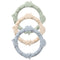 Silicone Teethers for Babies 0-6 Months, Teething Toys for Infants, Baby Chew Rings for Boys and Girls 3 Pack -