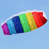 1.4m/2m/2.7m Rainbow Color Dual Line Stunt Power Sport Kite Flying Tools for Outdoor Fun Play