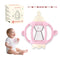 Teething Rattles for Babies 0-6 Months 6-12 months, Silicone Rattle Teether with