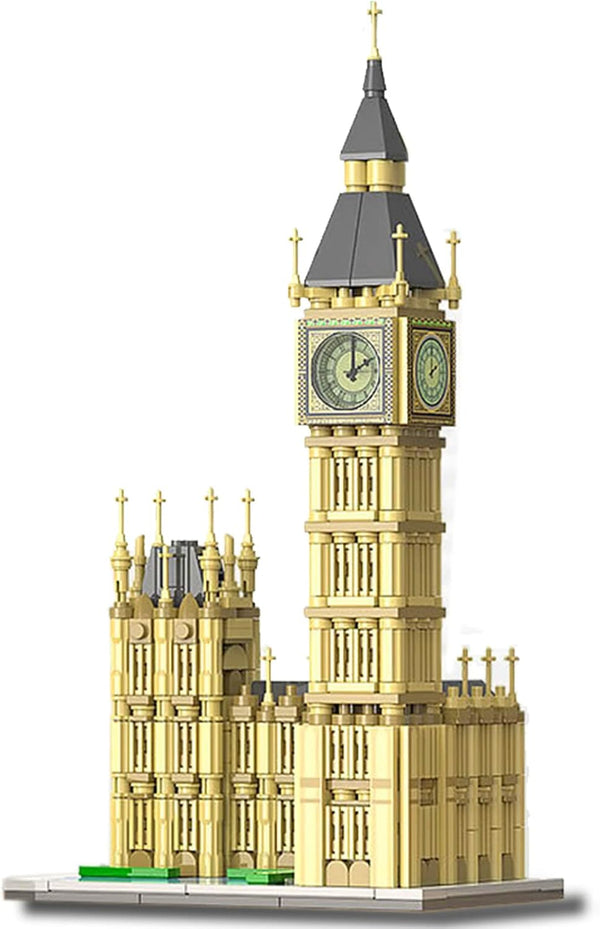 Big Ben Model Building Blocks: Simulation Clocks and Lights, Famous London Landmarks Toy Set (815pcs)