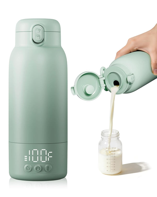YKV Portable Bottle Warmer for Travel, Baby Milk Warmer with Fast Heating &