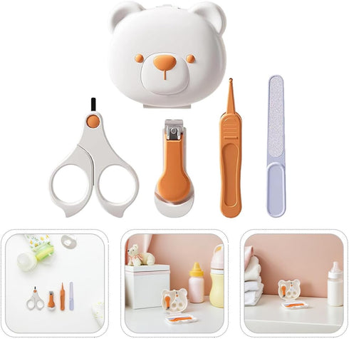 Set Trimmer 4pcs BESTonZON Nail Clippers and Scissors for Newborns and Portable Grooming Kit with Nail File