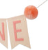 Baby First Birthday Felt Banner - Children's First Year and Baby Bedroom Decoration, High Chair and Birthday Party