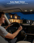 TOZING 5" 1080P 360 3X Baby Car Camera Monitor | IPS Suction Cup Screen - Rotation IR Night Vision Zoom - USB Powered