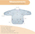 2 Pack 6 3 Sets BIBaDO Mess Proof Baby Bib, Long Sleeve Bib, month - Years, Waterproof Bibs for Toddlers, Baby Feeding