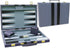Backgammon Set - Classic Board Game with Premium Leather Case - Portable