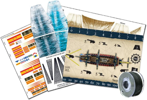 Warlord Black Seas The Age of Sail - Santisima Trinidad for Table Top Ship Combat War Game