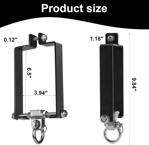 Heavy Duty Swing Hanger Accessories for Wooden Swing Sets, 2 Pcs Snap Hooks for Indoor/Outdoor Playground