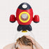 Baby Bath Toys - Space Rocket Shape Bathtub Toys for Toddlers with Rotating Fountain - Fun Shower Toys for Infants Aged