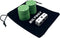 Annietfr Upgrade Left Right Center Dice Game Set, 3 Dices + 30pcs Green Poker Chips + Black Storage Tin