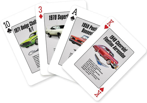 American Muscle Cars Playing Cards Deck by EuroGraphics - 54 Classic Images