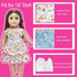5 Set 18 inch Summer American Doll Clothes and Accessories for Girl Dolls Including Fashion Dress Casual Daily Outfits
