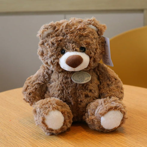 Gjlzfwbx 12inches Teddy Bear Plush Toy, Teddy Bear Stuffed Animal Birthday for Kids Girl Friends(Dark Brown)