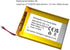 3.7v 6000mAh Battery Replacement for Leapfrog LF1726FHD Baby Monitor, 5.5 Inch 1080p Screen