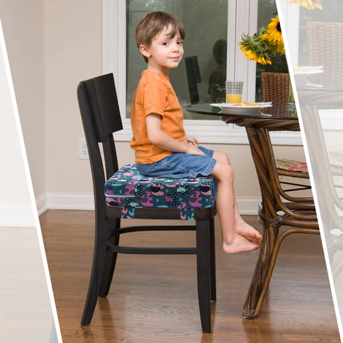 Zicac Portable High Chair Increasing Seat Cushion for Travel Dining Seat Pad for Toddler Kids Baby Infant Washable