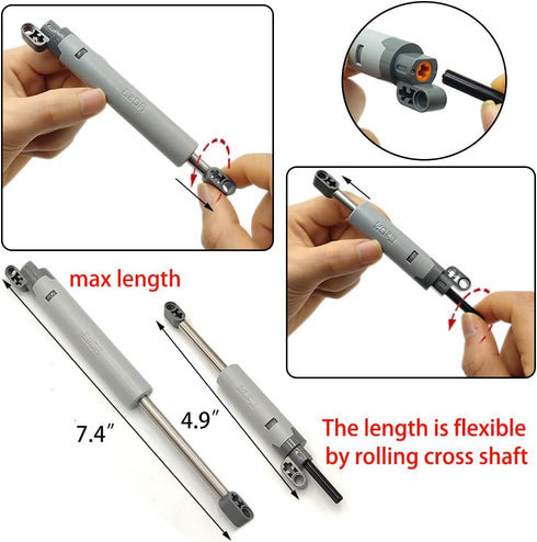 ZHX Technical Parts Beams Axles Connectors Bricks Sets - 457 Pieces for Technic Car MOC Building Block Toys