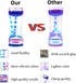 (10 Pack) Oneshow Liquid Motion Bubbler Colorful Oil and Water Sensory Toys Hourglass Bubbler Timer for Kids Calm