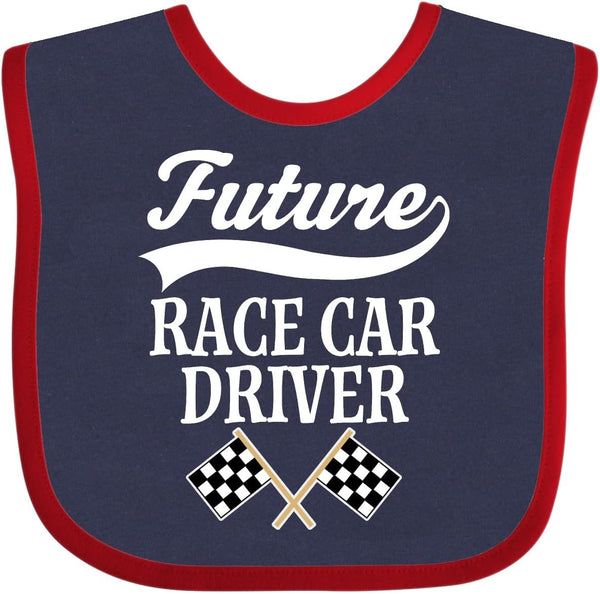inktastic Future Race Car Driver Racing Baby Bib