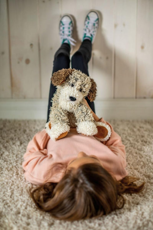Mary Meyer FabFuzz Stuffed Animal Soft Toy, 18-Inches, Large Scruffy Puppy