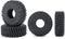 4pcs 64mm Rubber Tires Set, Crawler Tires with Foam for 1:18 TRX4-M TRX4M RC Car