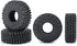 4pcs 64mm Rubber Tires Set, Crawler Tires with Foam for 1:18 TRX4-M TRX4M RC Car