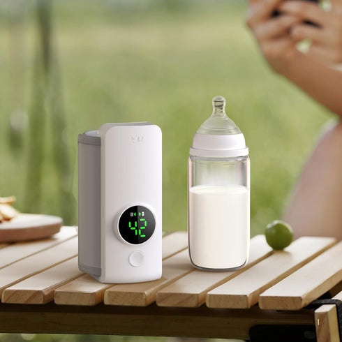VVU&CCO 5H,Precise Portable Baby Bottle Warmer for Travel,Fast-Heating & Long-Lasting Warming UP to Temperature
