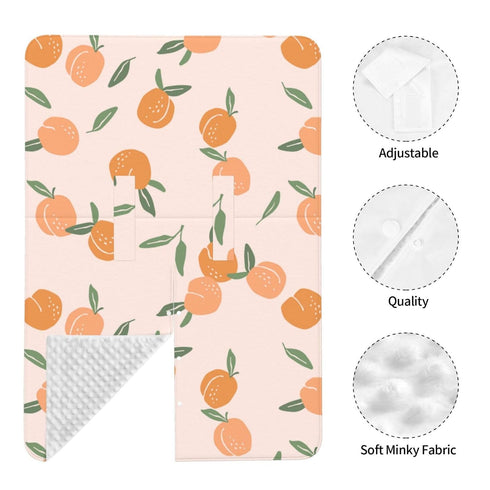Schgap Peaches Car Seat Covers for Babies Soft Stroller Cover Nursing Cover Breastfeeding Baby Carrier Cover